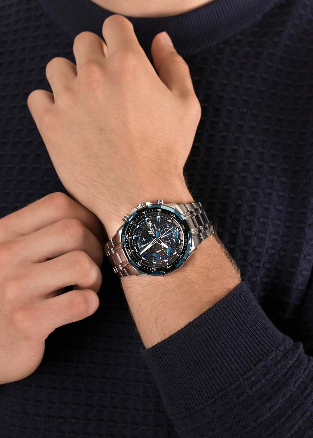 Reloj de pulsera japonés Casio Edifice EFR-539D-1A2 con cronógrafo